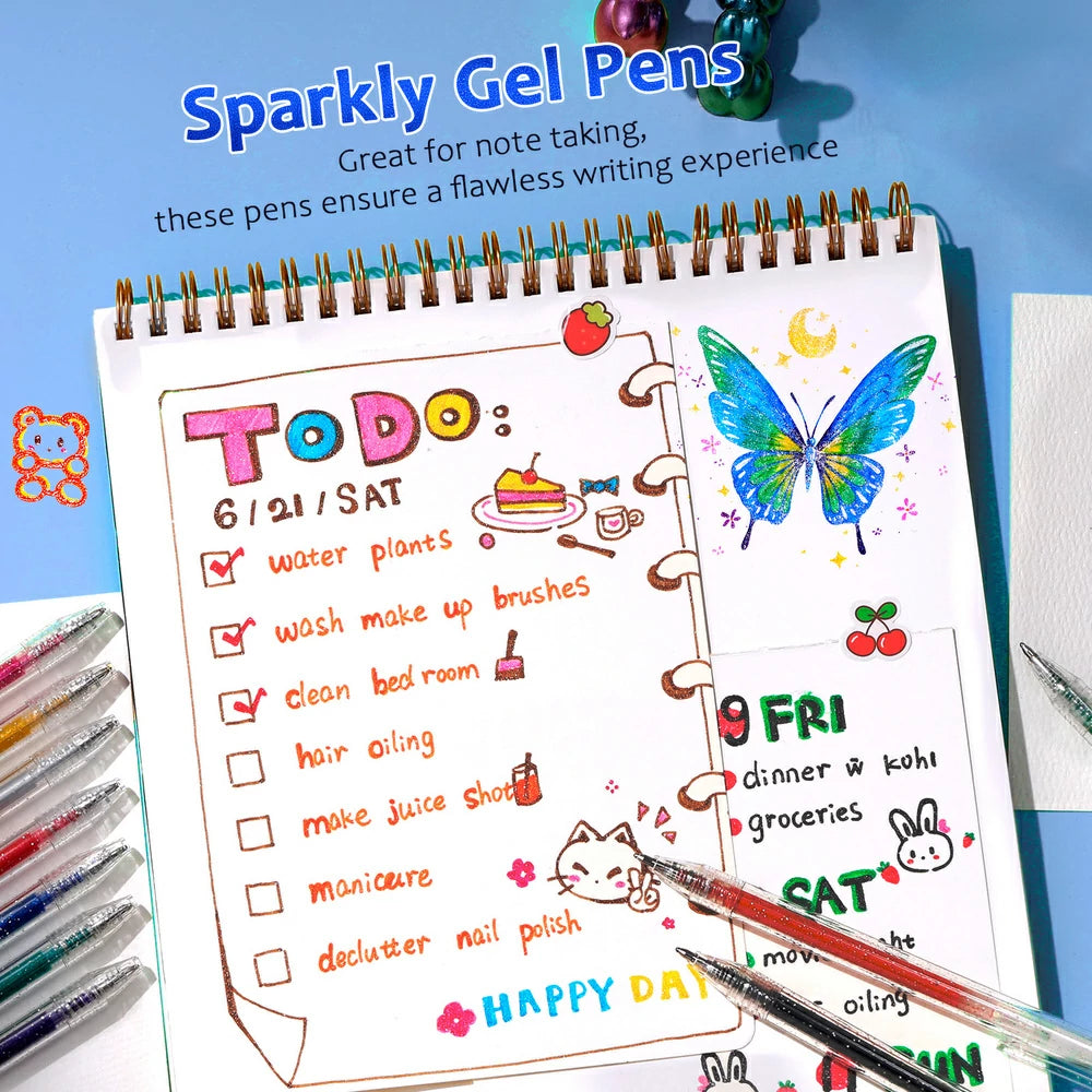 18 Colors Glitter Gel Pen