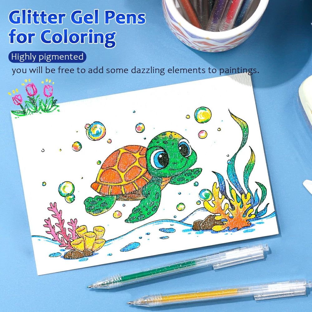 18 Colors Glitter Gel Pen
