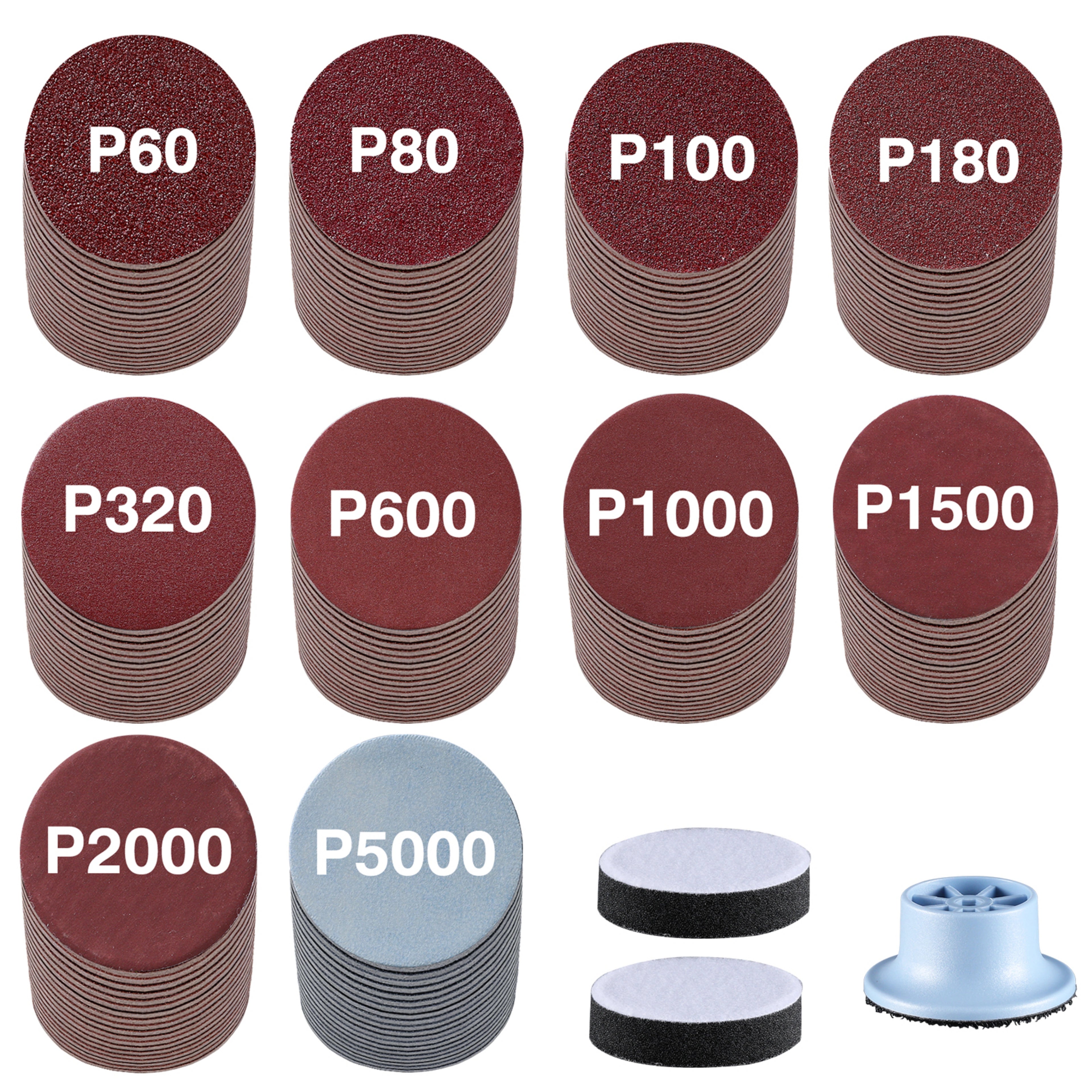 Sanding Disc & Sandpapers Set - 2 inch