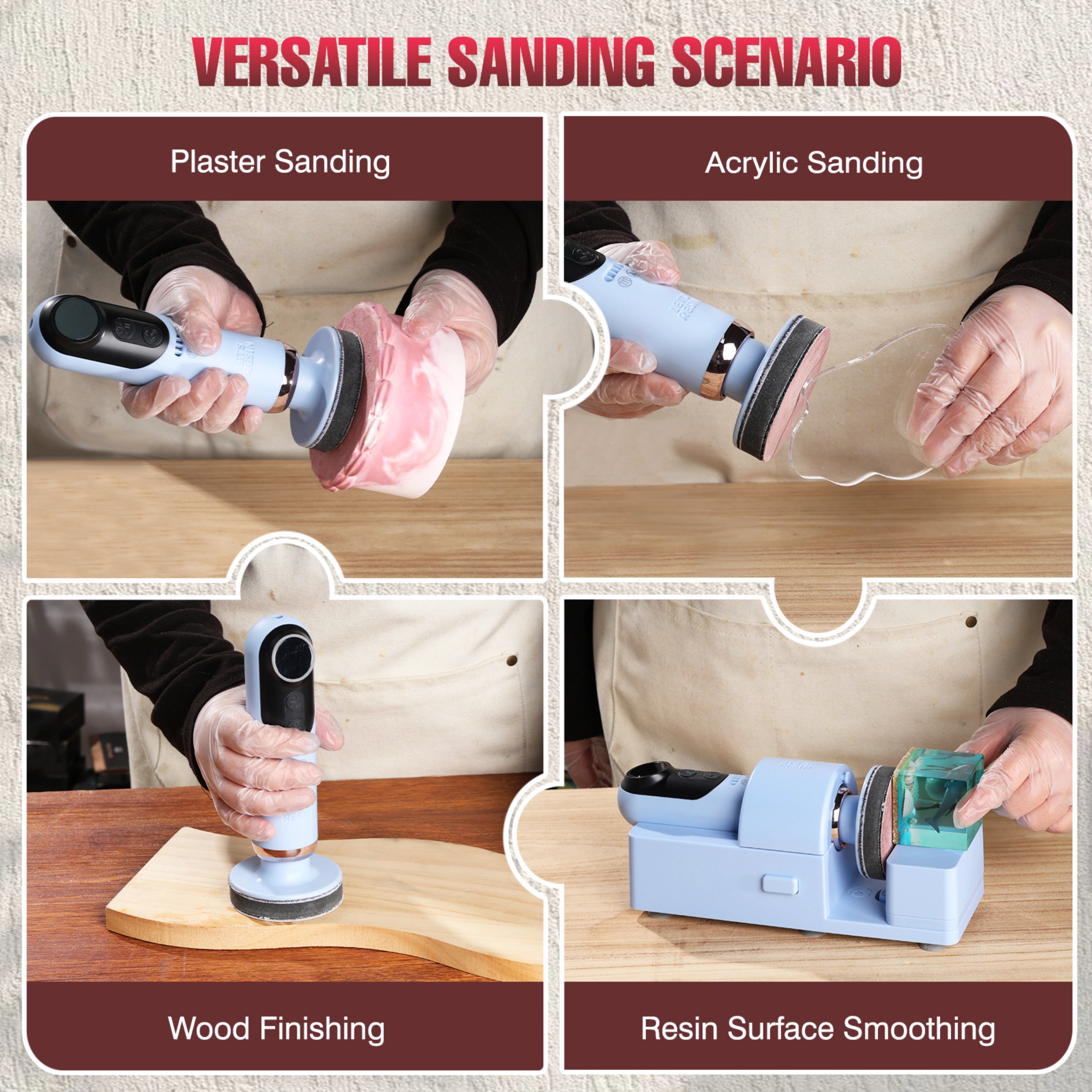 Sanding Disc & Sandpapers Set - 3 inch