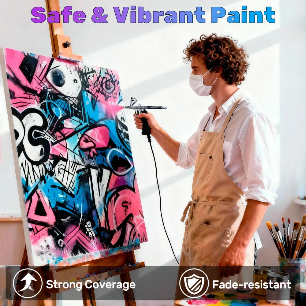 45 Colors Airbrush Paint Set