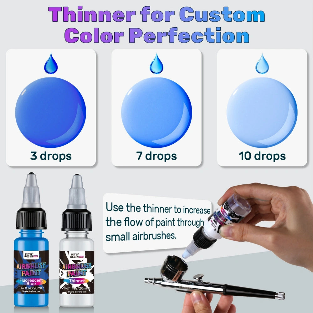 45 Colors Airbrush Paint Set