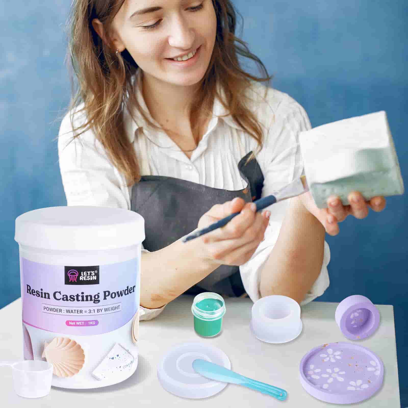 Bubble-free casting powder