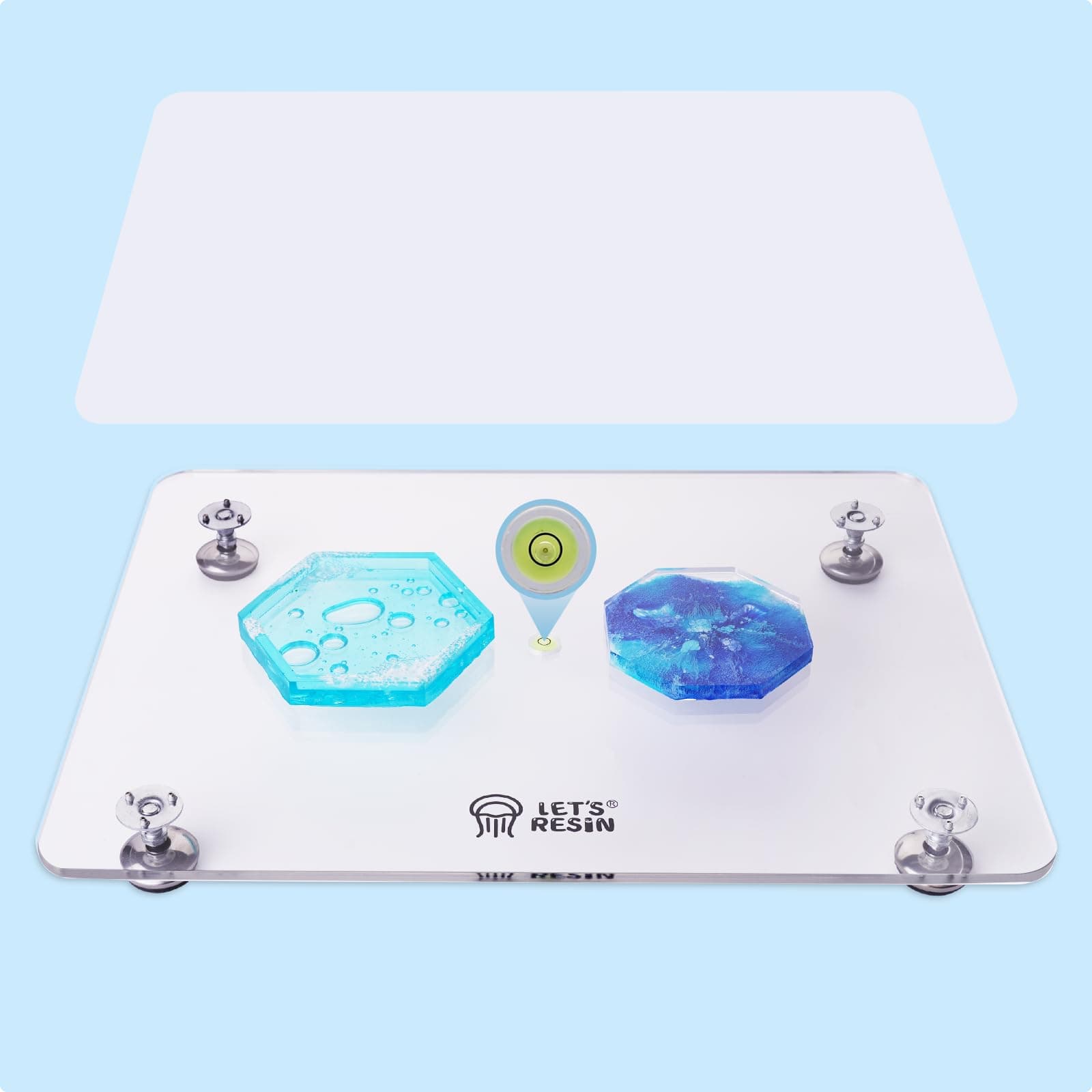 Leveling Board for Epoxy Resin & Art & Countertop, Resin Leveling Table,  Adjustable Self Leveling Epoxy Resin Table