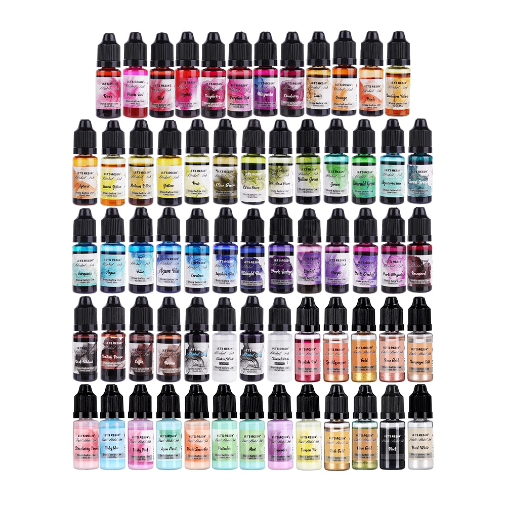 High Concentrated Alcohol Ink Set - 64 Colors