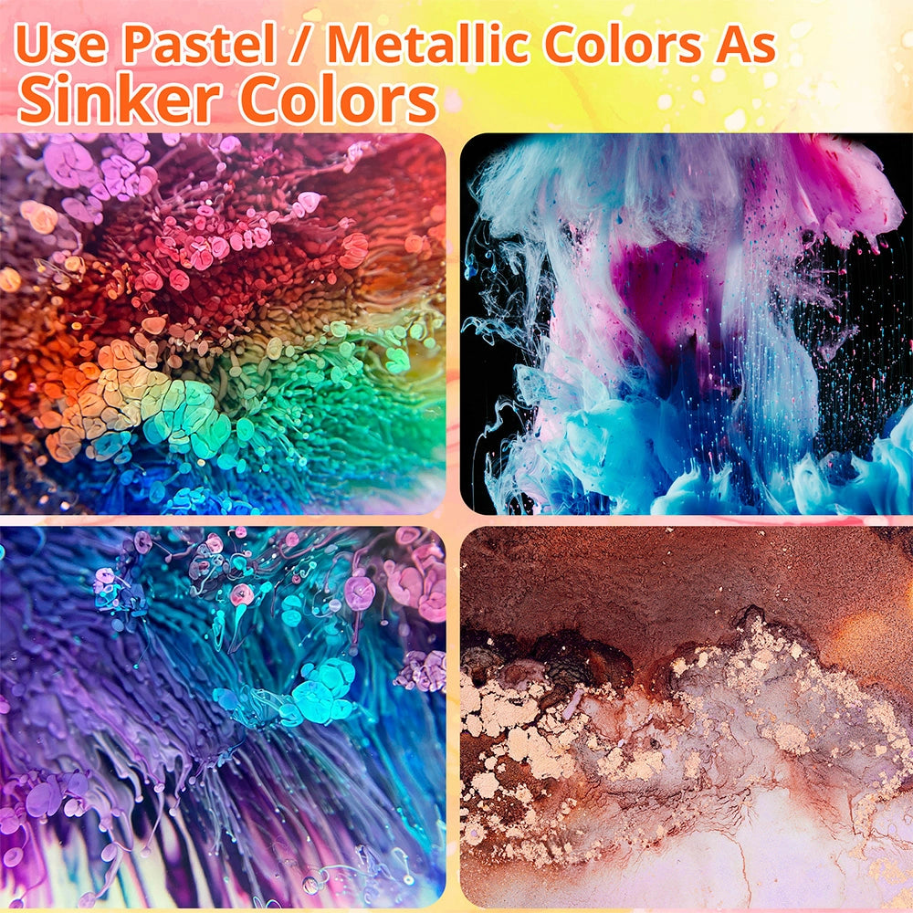 High Concentrated Alcohol Ink Set - 64 Colors