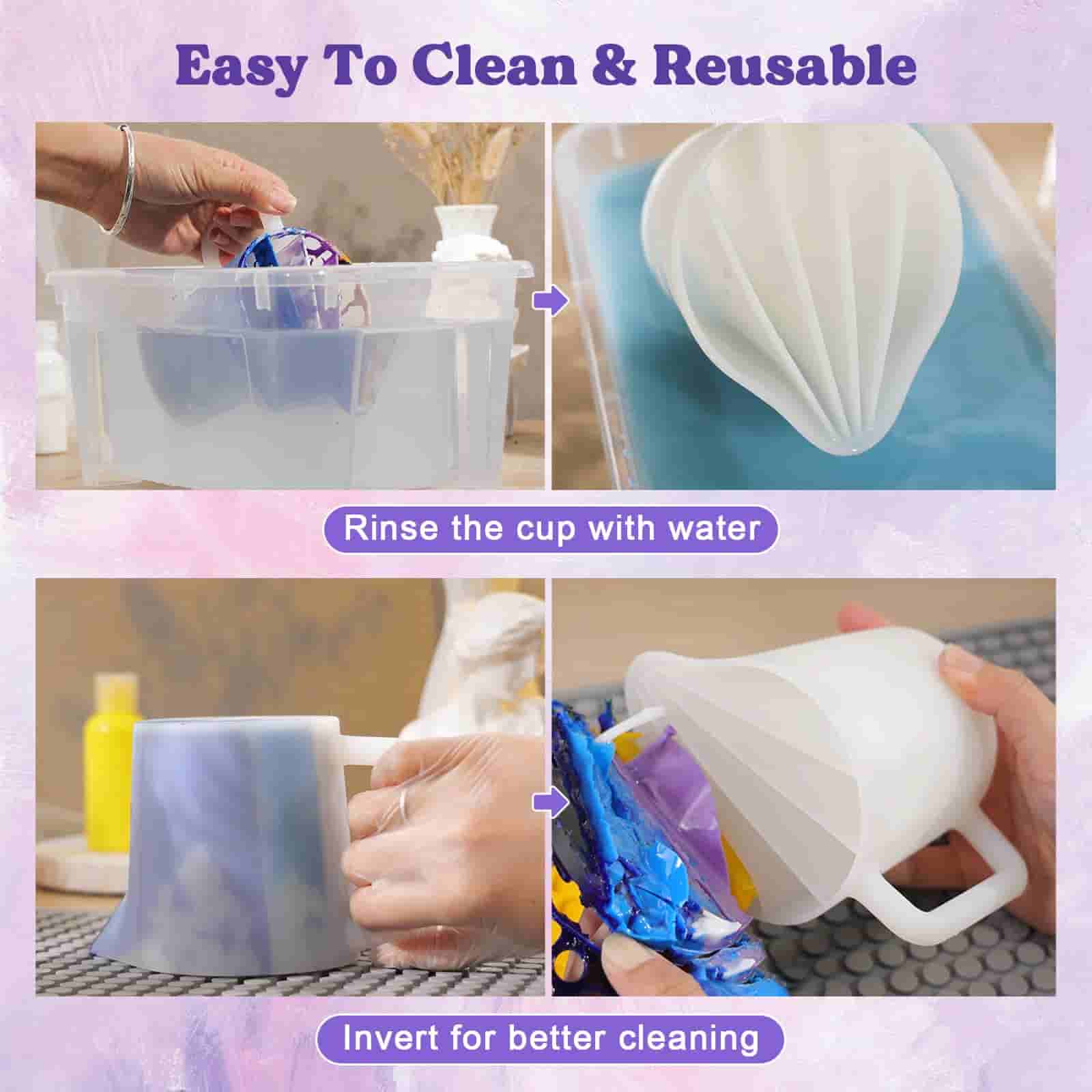5-Chamber Split Cup for Resin & Paint Pouring