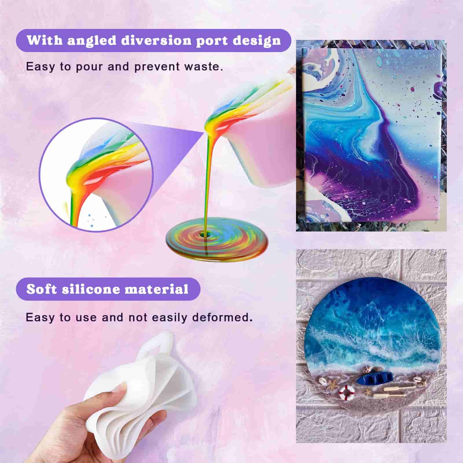 5-Chamber Split Cup for Resin & Paint Pouring