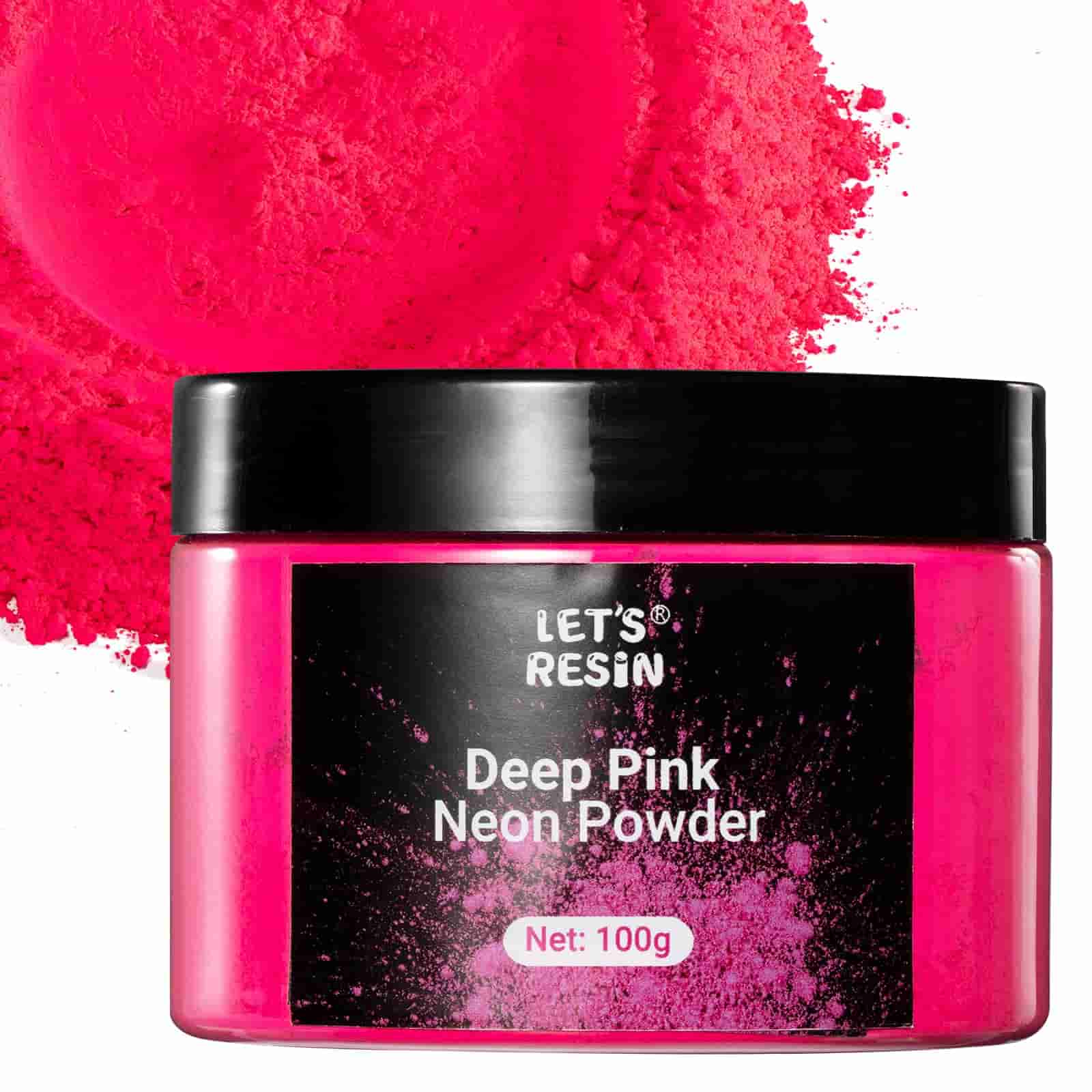 Let's Resin Deep Pink Fluorescent Pigment Powder - 100g