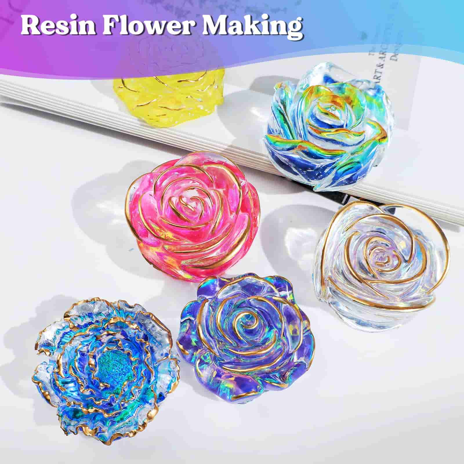 Rose Flower Candle Resin Molds