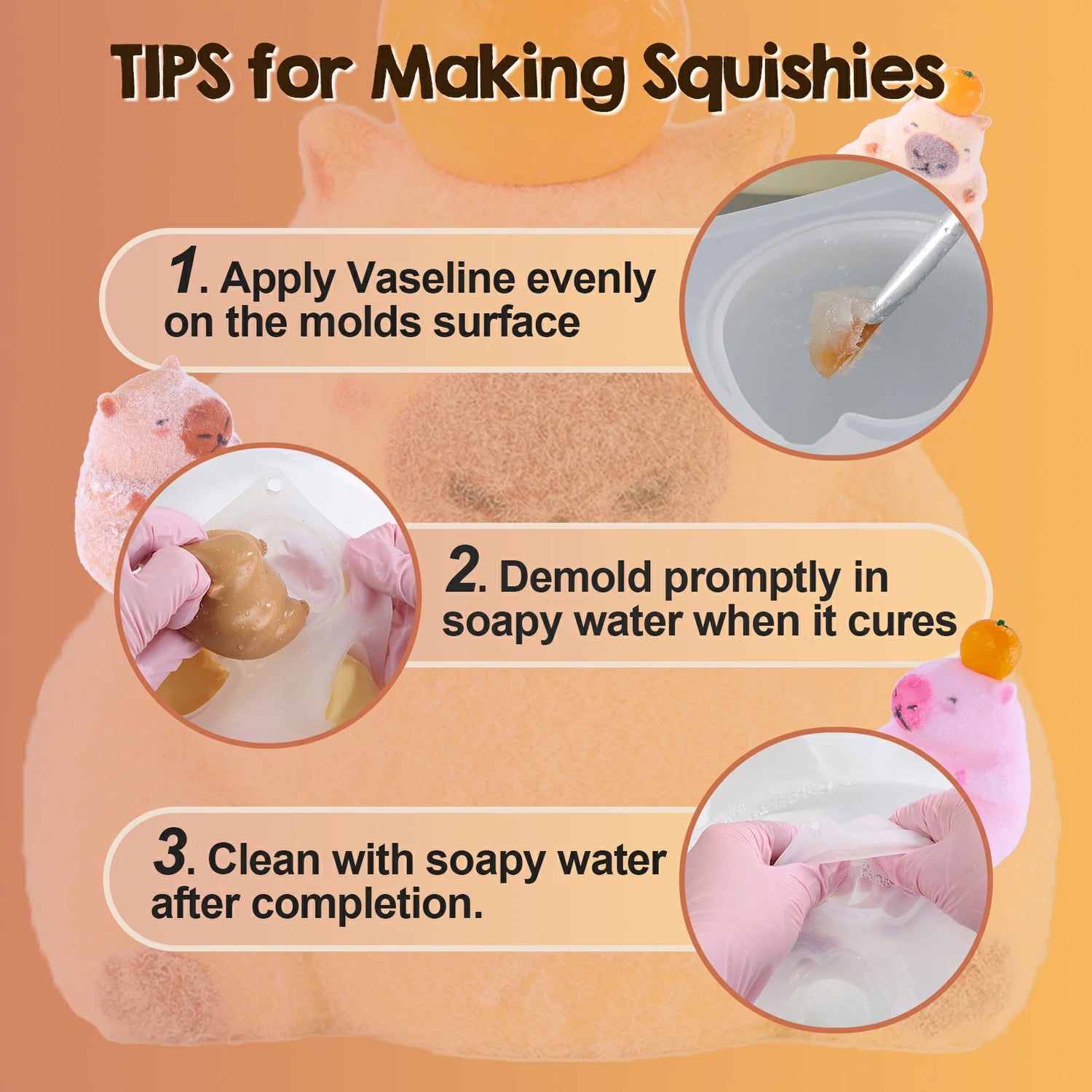 Handmade squishy toy mold