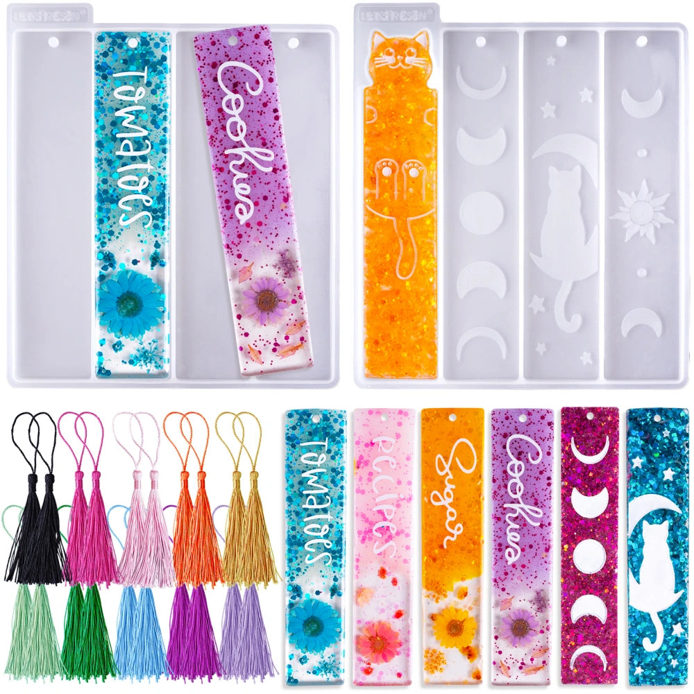 Cat Bookmark Resin Molds