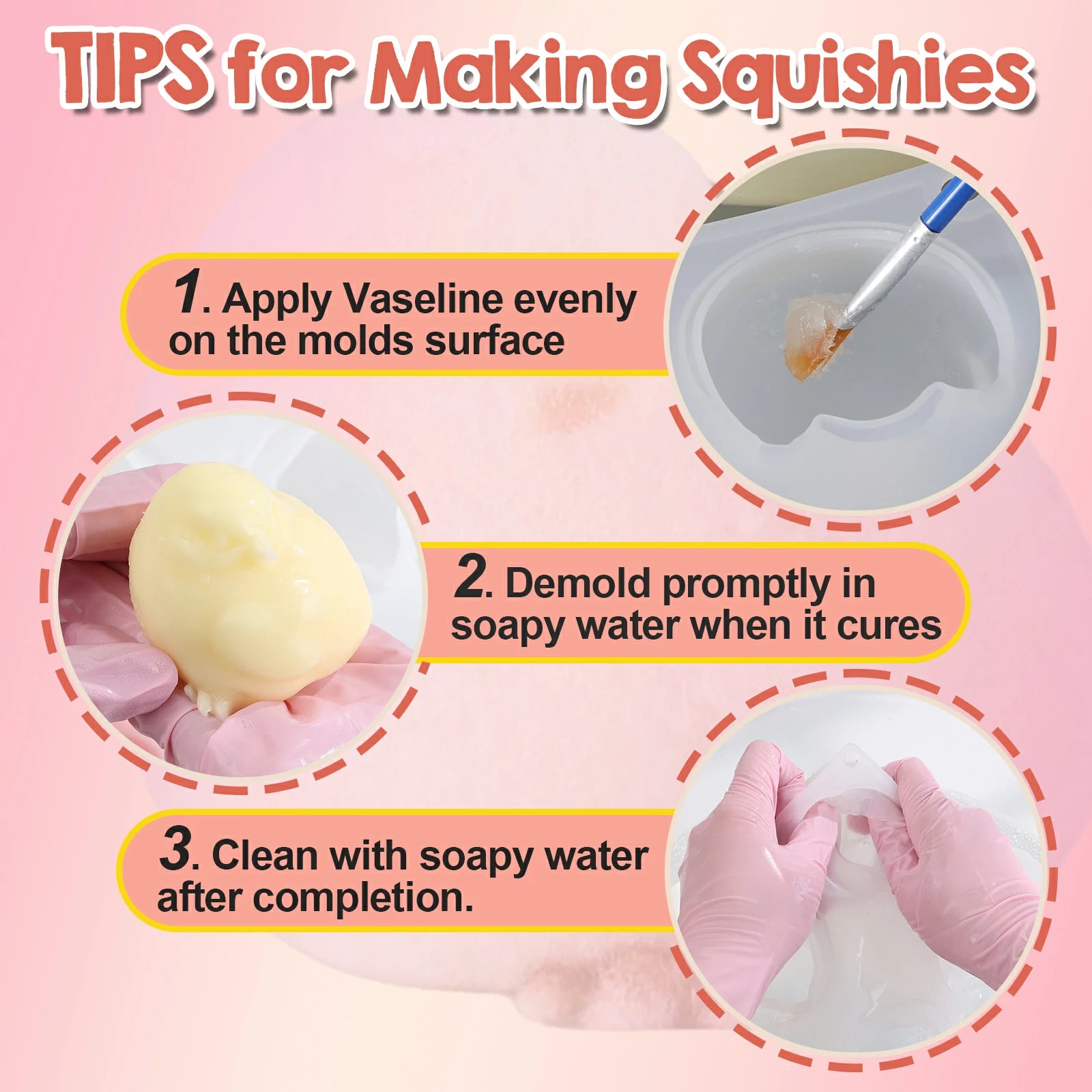 Squishy chick mold DIY