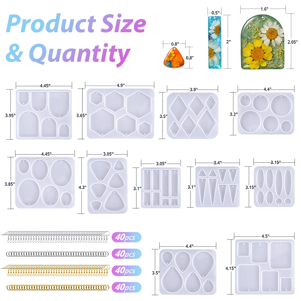Earring & Pendants Resin Molds