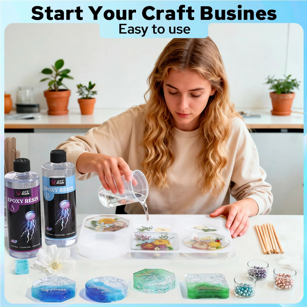 3-in-1 Extra Deep Resin Coaster Molds
