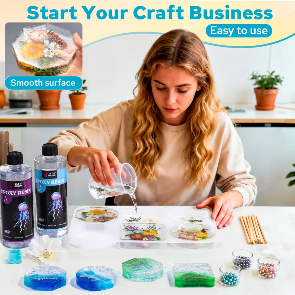 3-in-1 Extra Deep Resin Coaster Mold