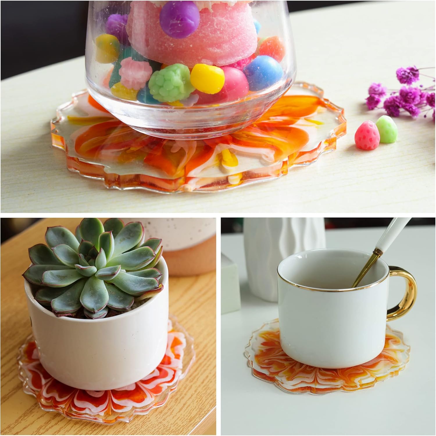 resin coaster molds