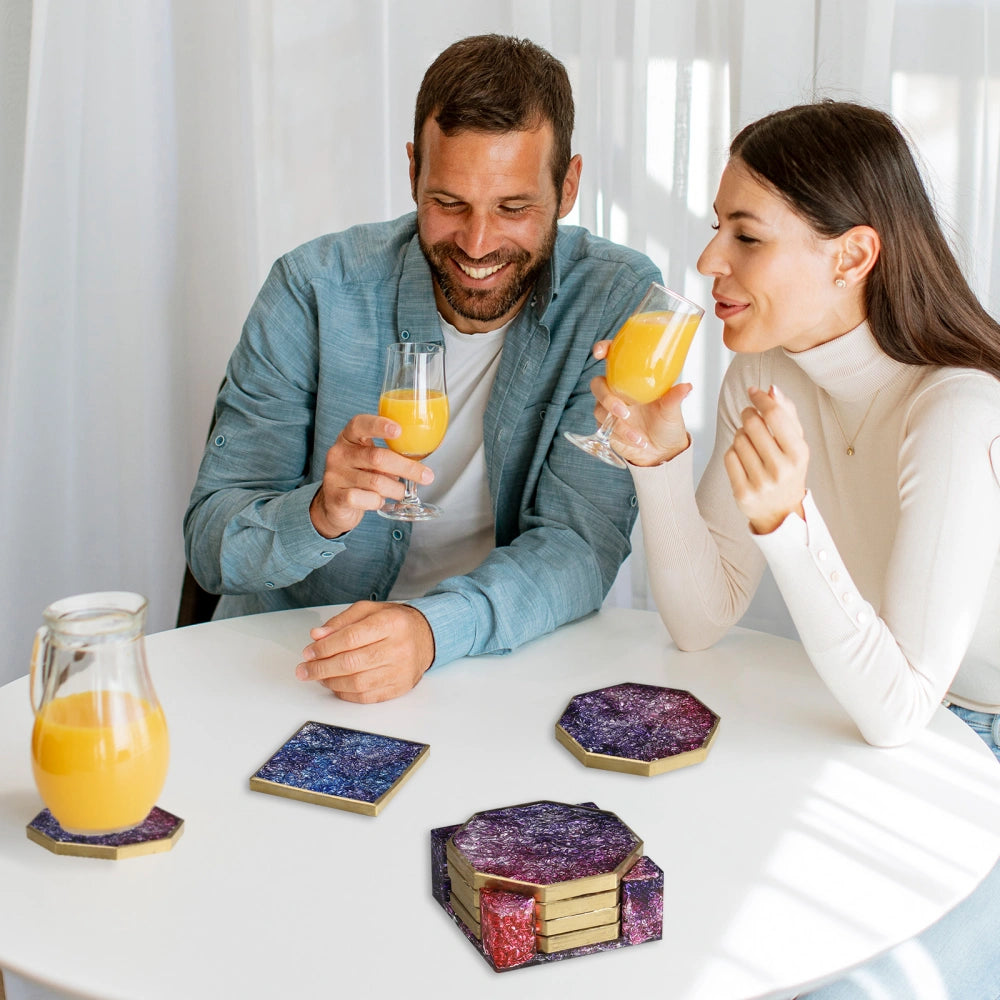 Geometric Shapes Coaster Resin Molds