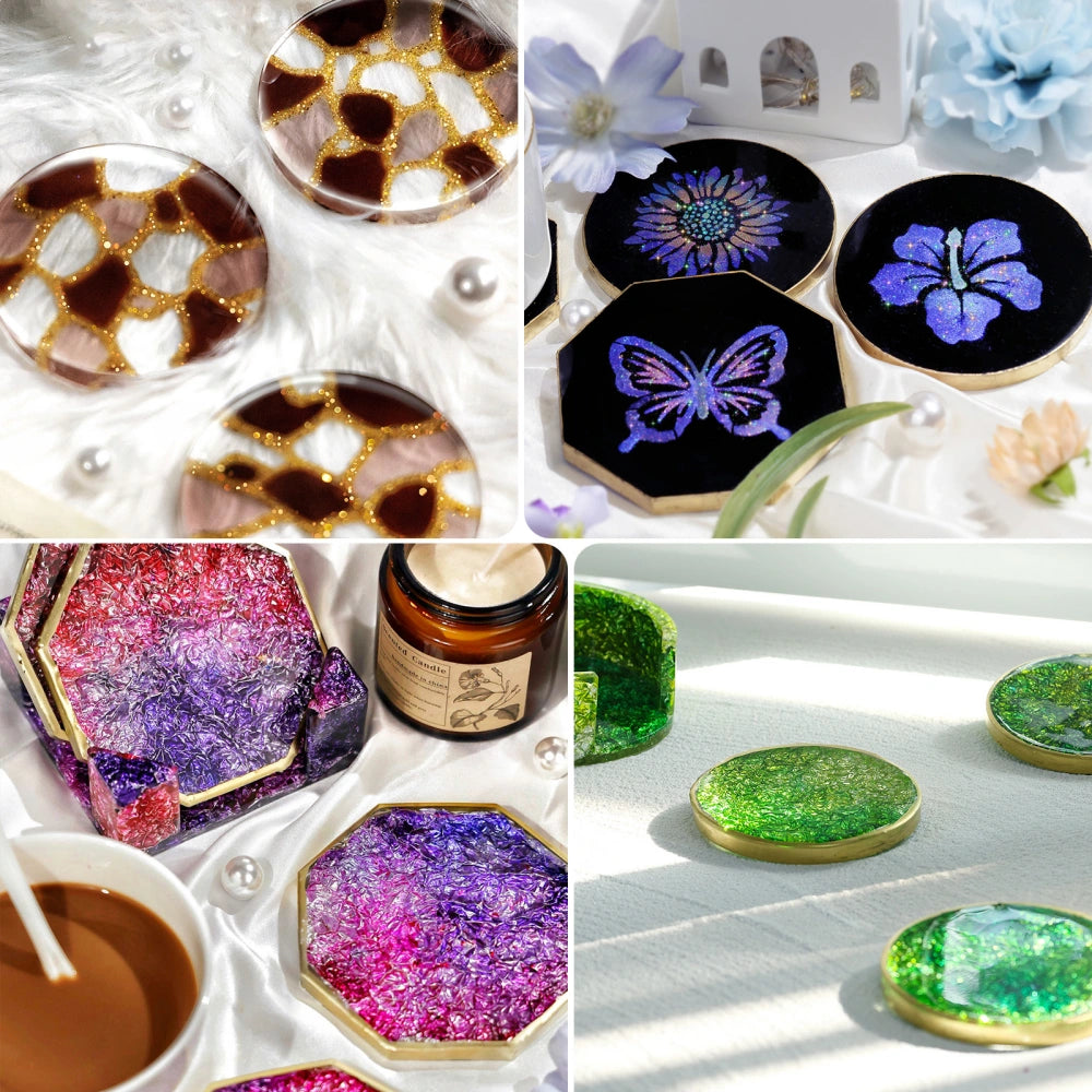 Geometric Shapes Coaster Resin Molds