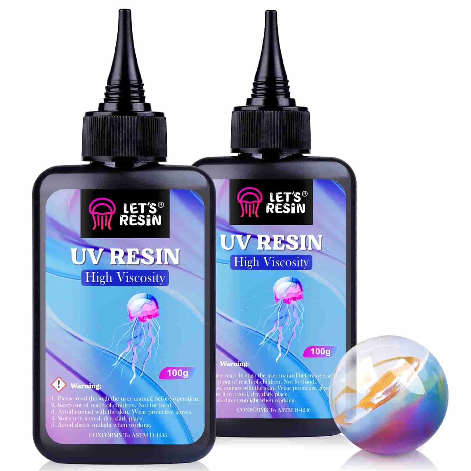 UV resin 100ml - Water effect (dry with UV light in a short time) 040ES