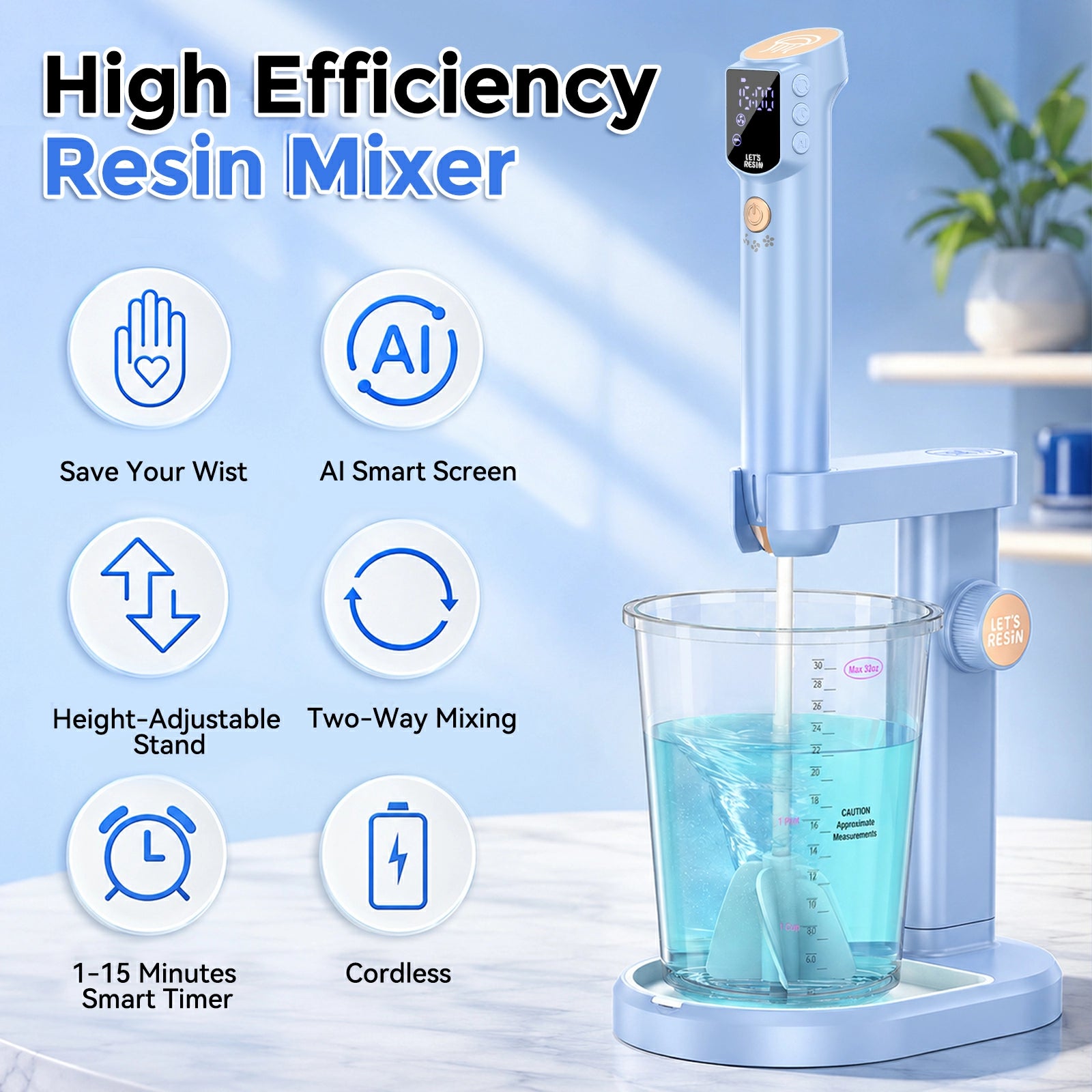 M2 Electric Resin Mixer Pro Set