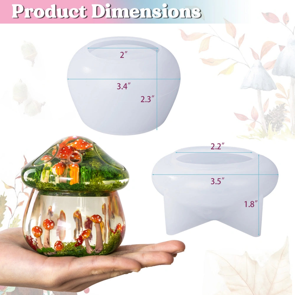 Mushroom Jar Resin Mold