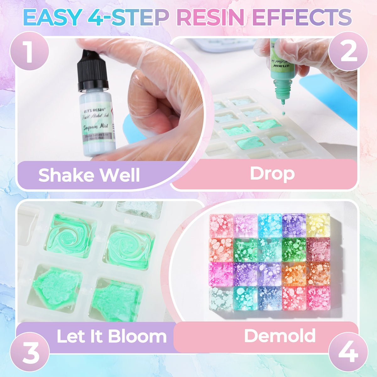 Pastel Alcohol Ink Set - 20 Colors