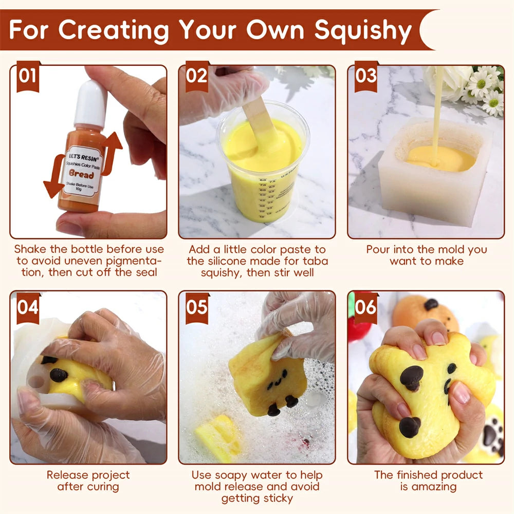 High concentration color paste for Taba Squishy
