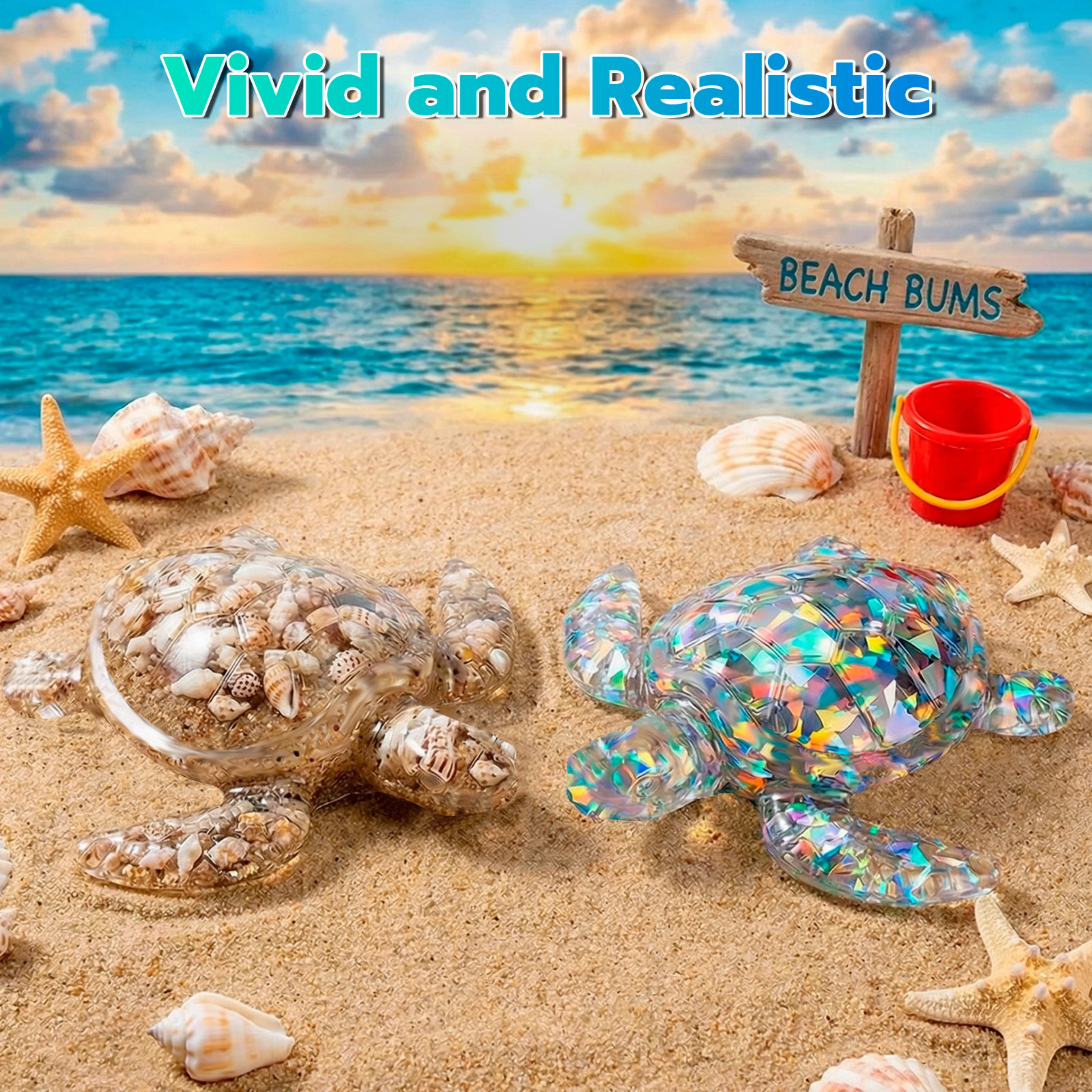 Small Sea Turtle Resin Molds