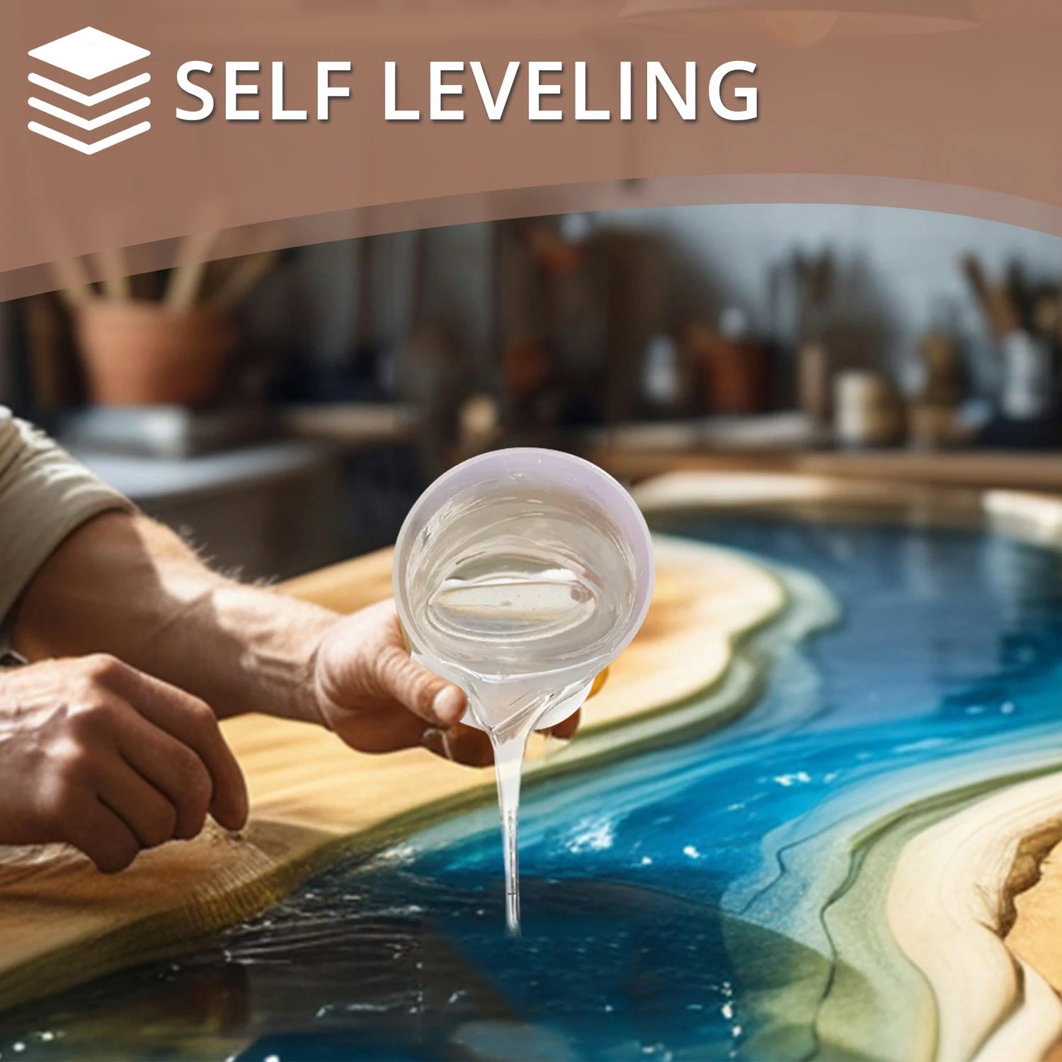 High viscosity epoxy resin designed for almost any surface