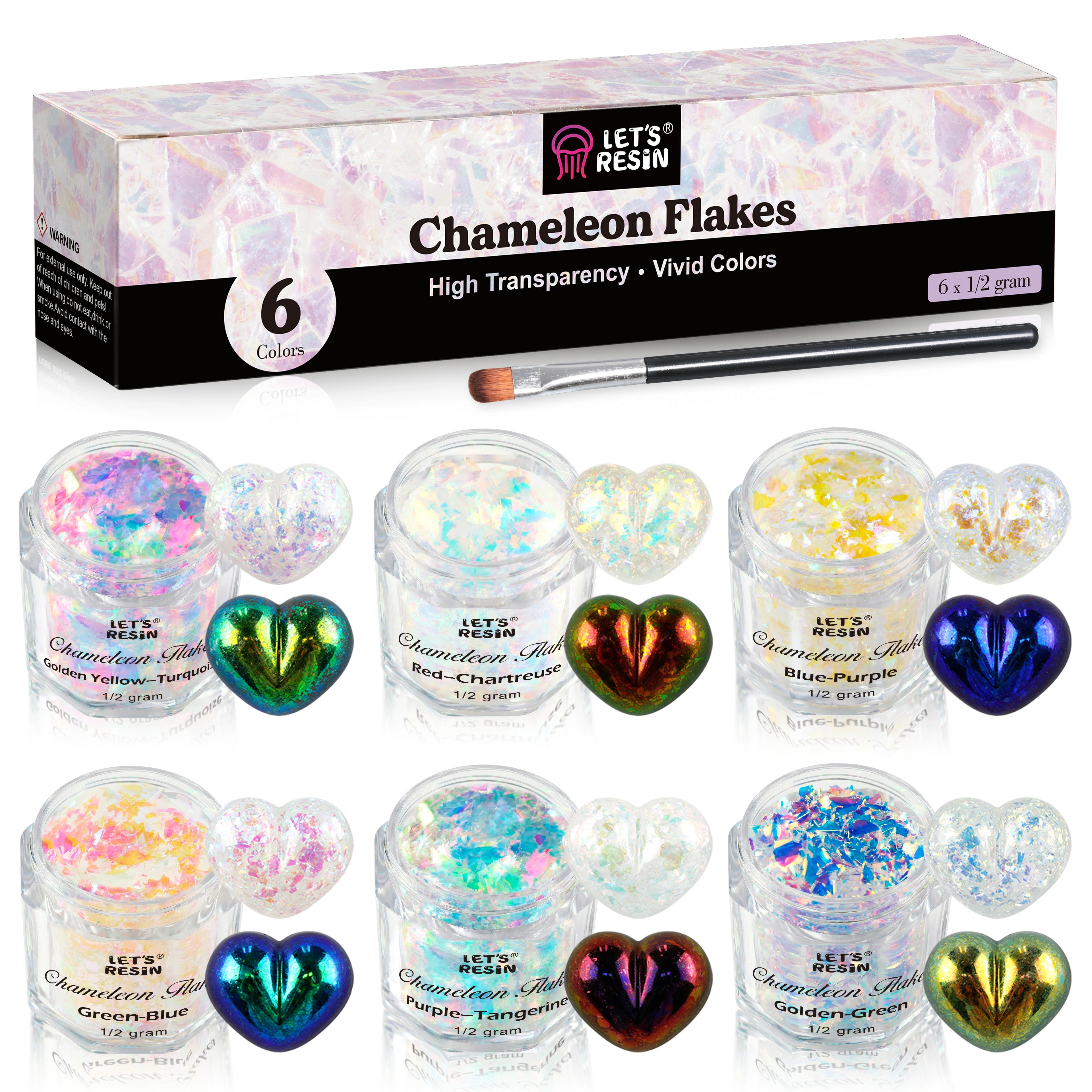 Transparent Chameleon Flake Set