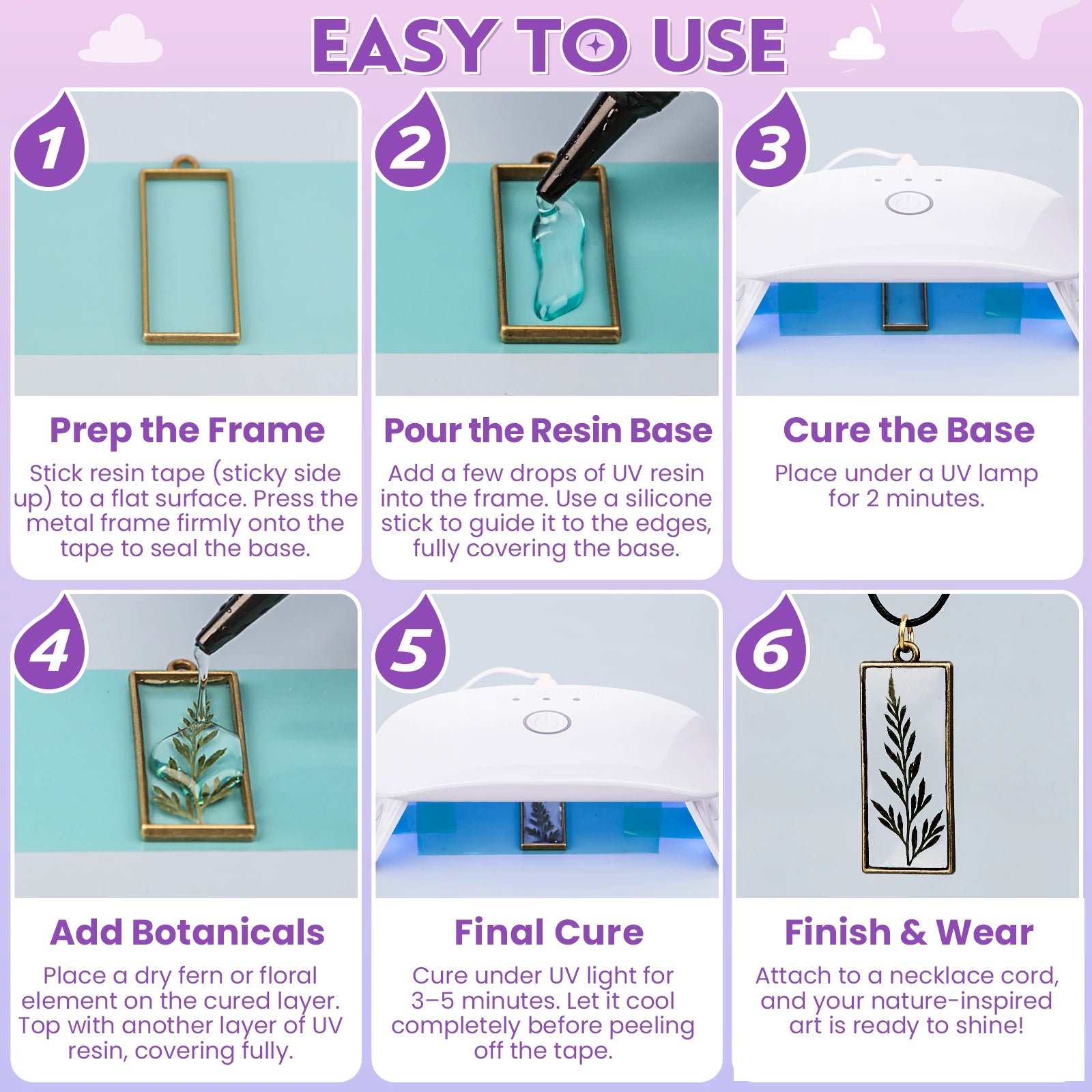 UV Resin Jewelry Making Kit For Beginners