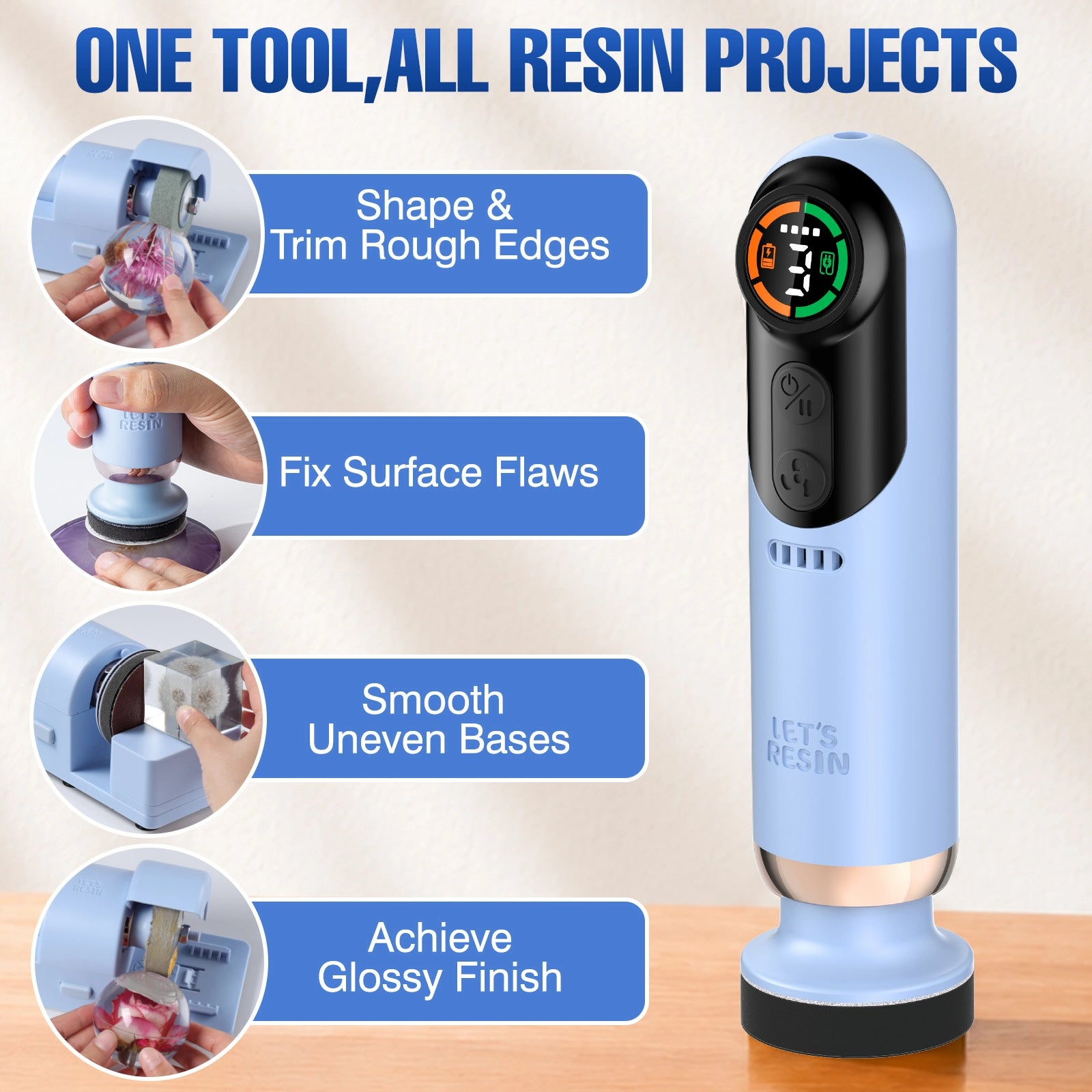 S4 Pro 4-in-1 Precision Resin Polishing For Resin Art