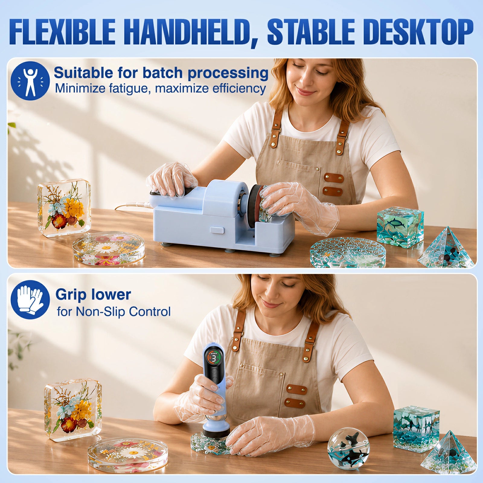 Wireless Mini Sanding Polishing For Epoxy Resin Art