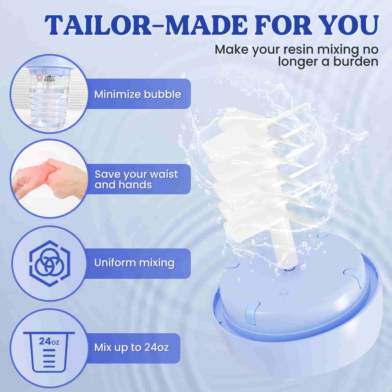 Resin Mixer Paddles for MB1 - 2 Pcs