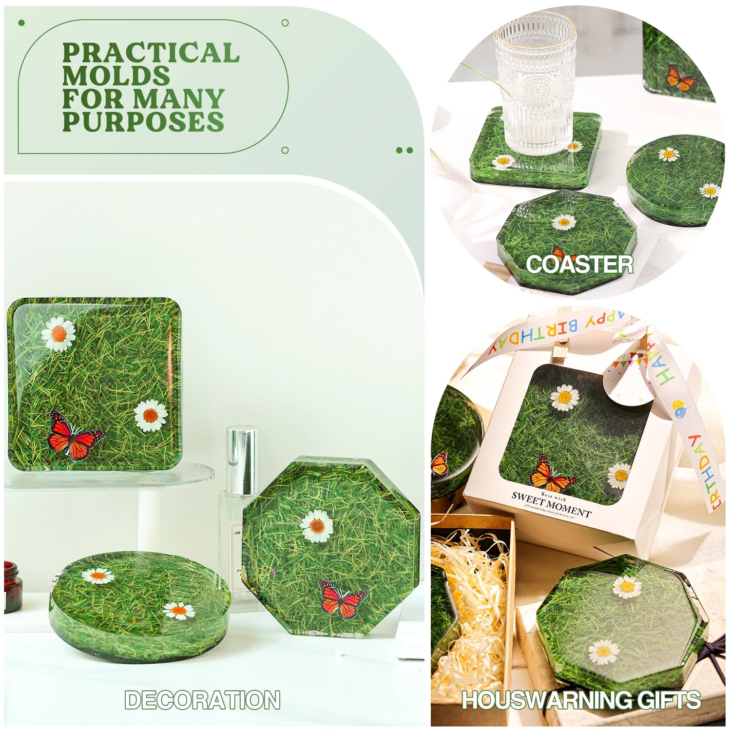 epoxy resin coaster molds