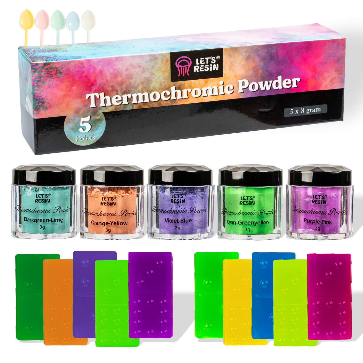 Thermochromic Mica Powder Set