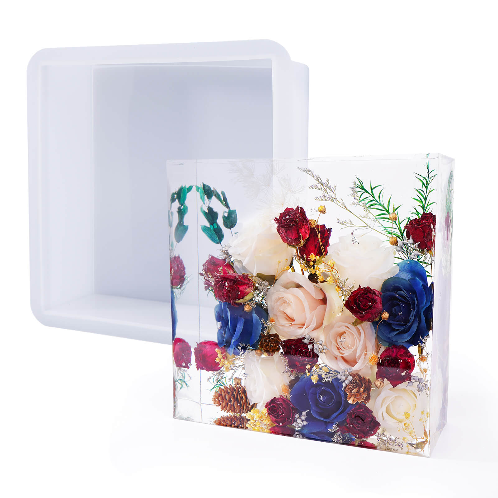 Let's Resin How to Get a Decorative Flower Mirror with UV Resin, flower