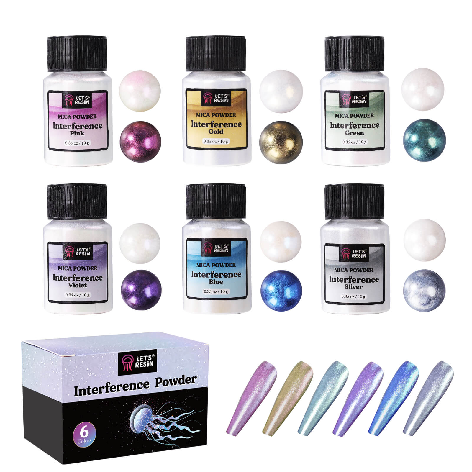 Interference Mica Powder Set