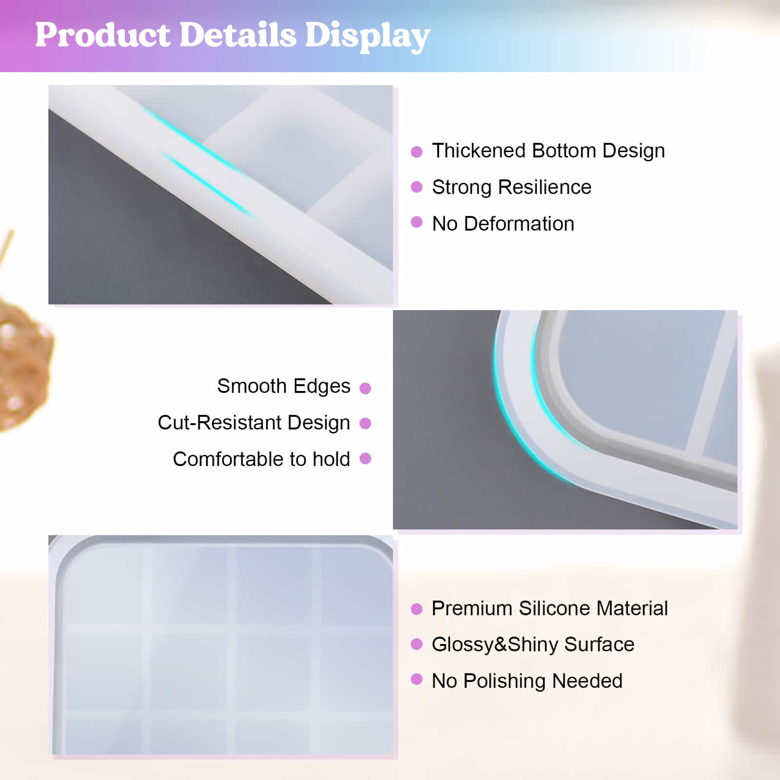 Large Rolling Tray Resin Molds