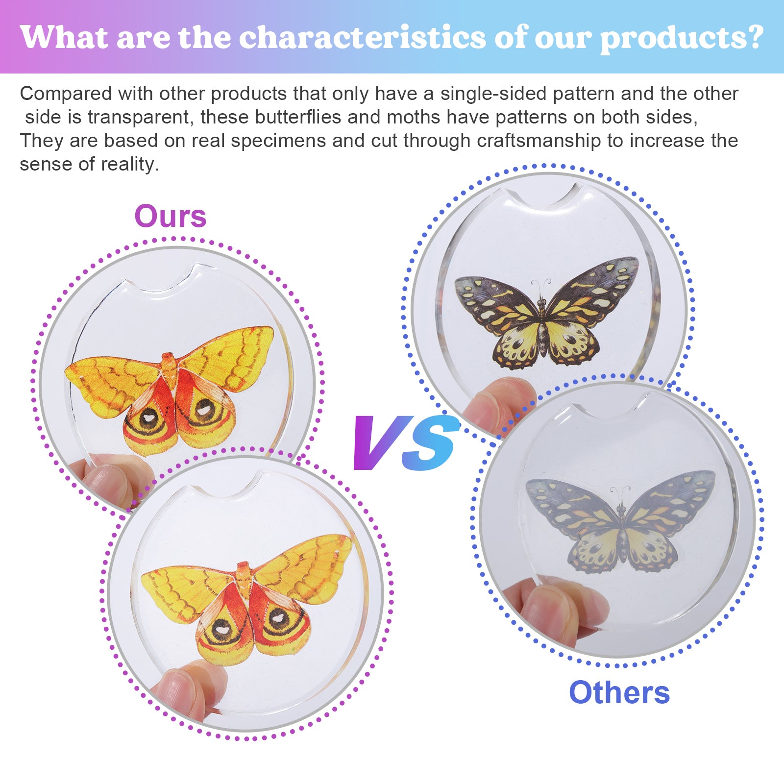 Realistic Paper Butterflies & Moths – 46 Pcs for Resin Crafts