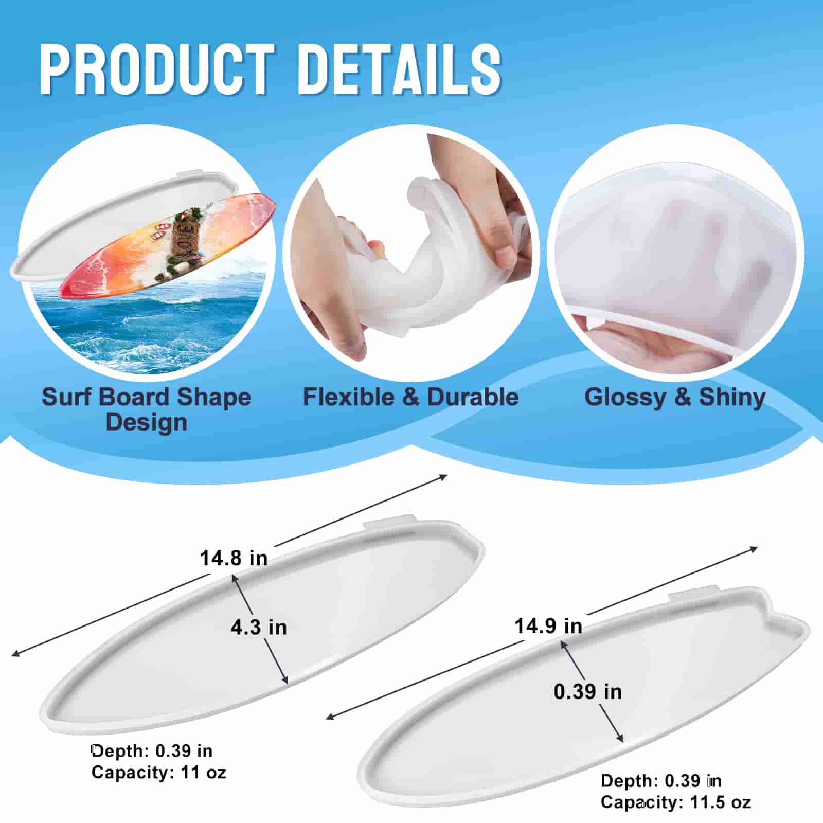 Surfboard Resin Molds - 15&