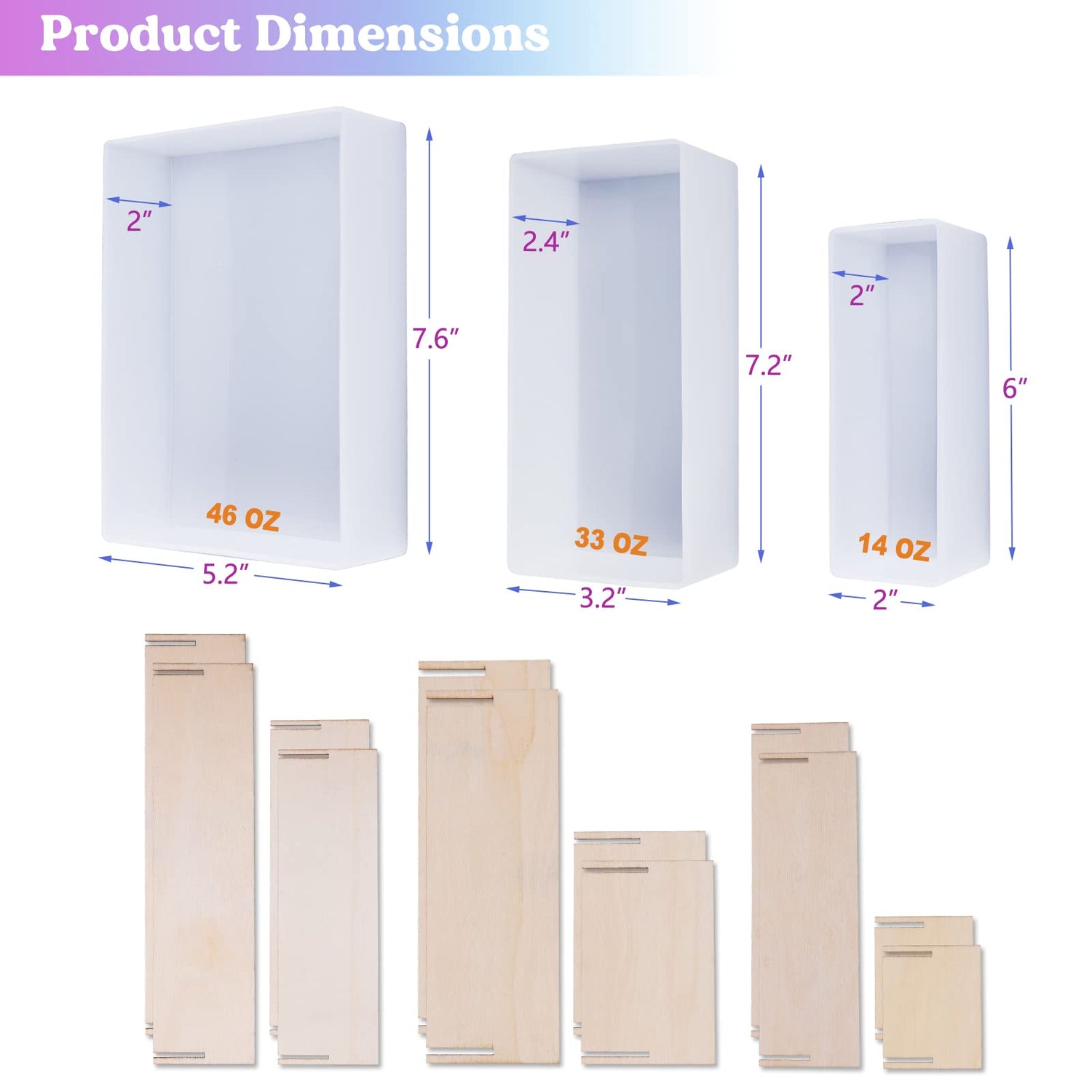 rectangle silicon mold tray
