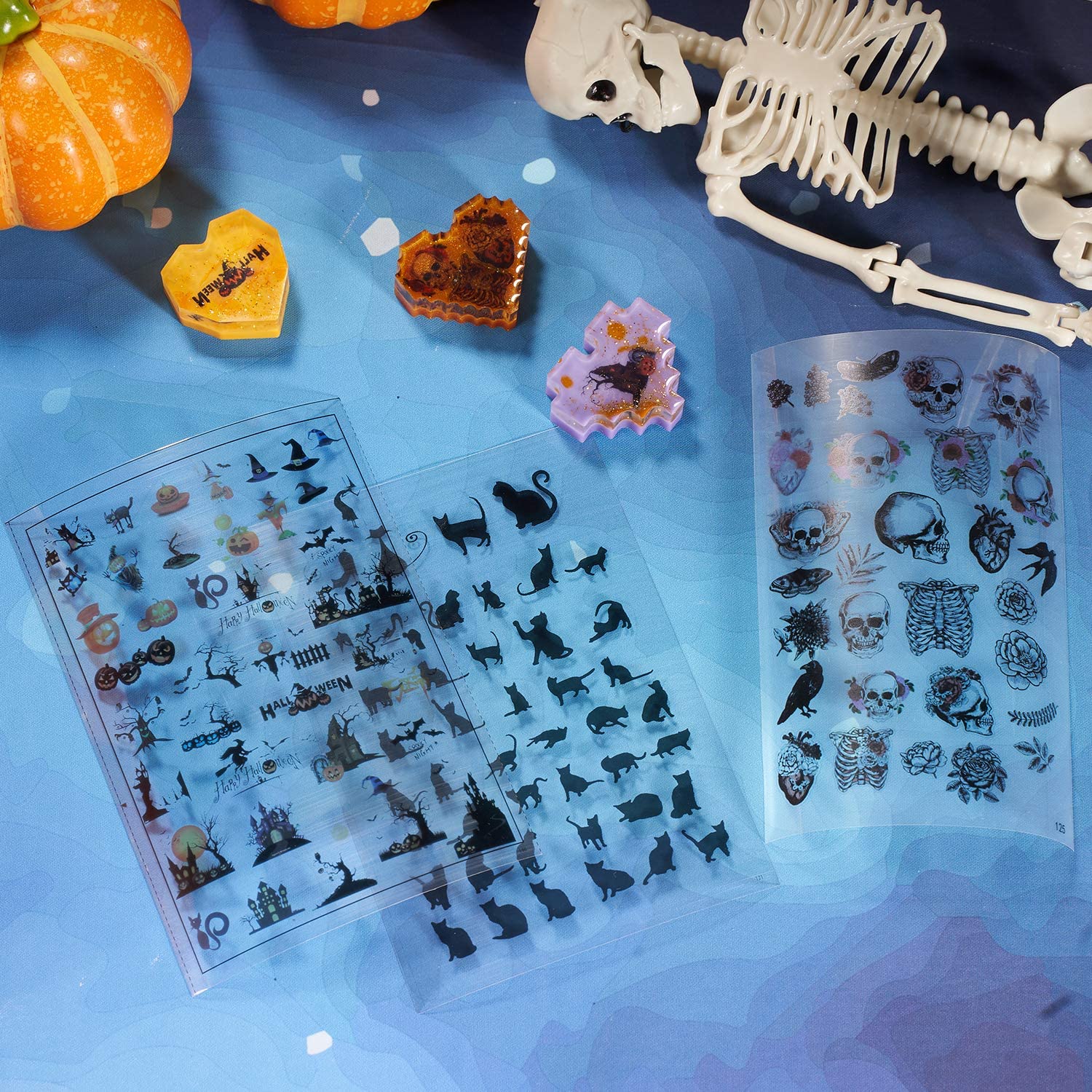 Clear Stickers for Resin – 25 Sheets of Zodiac, Foil, Floral & More Themes