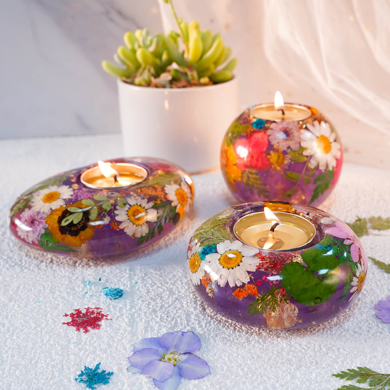 Tealight Candle Holder Resin Molds