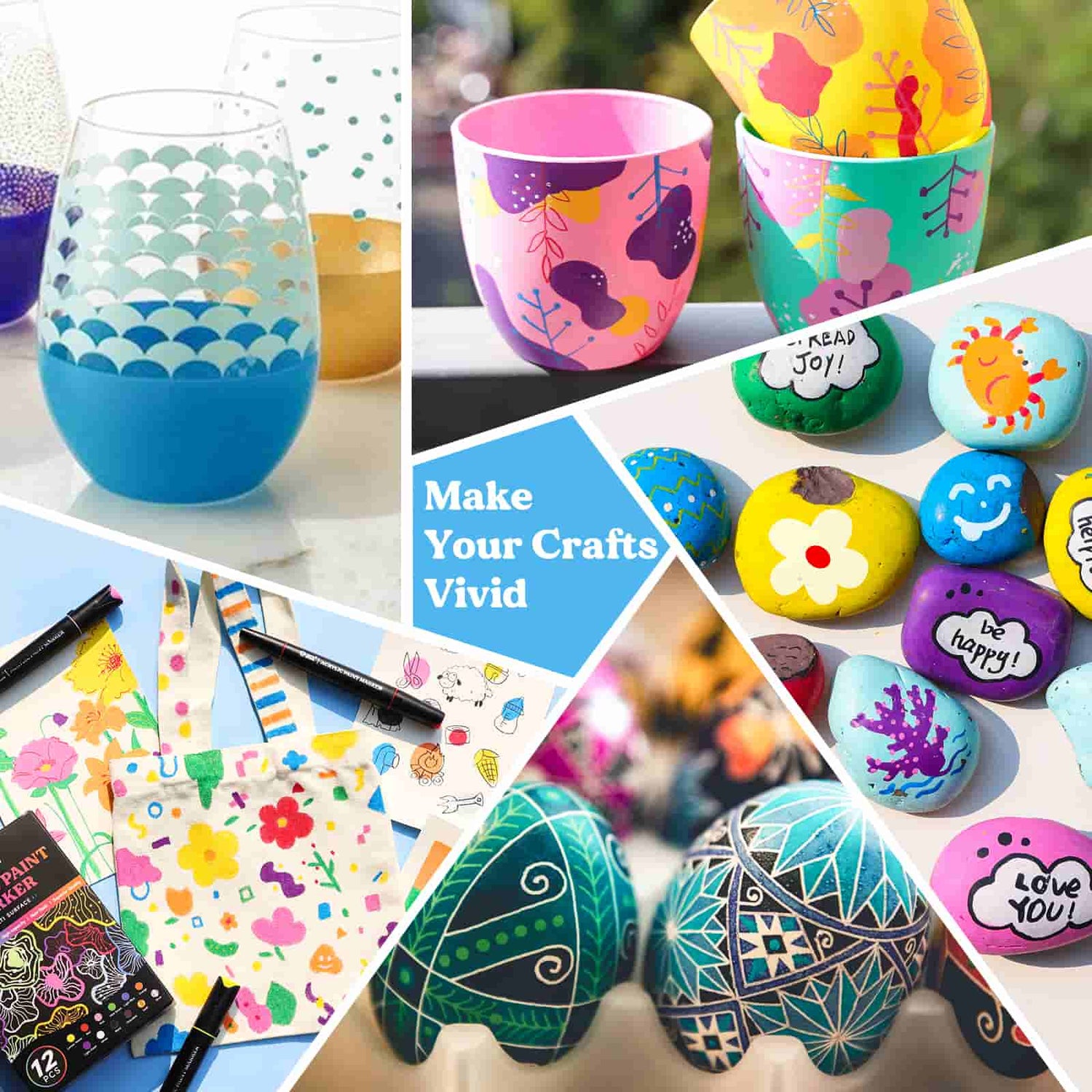 3-in-1 Acrylic Paint Marker Set – Interchangeable Tips