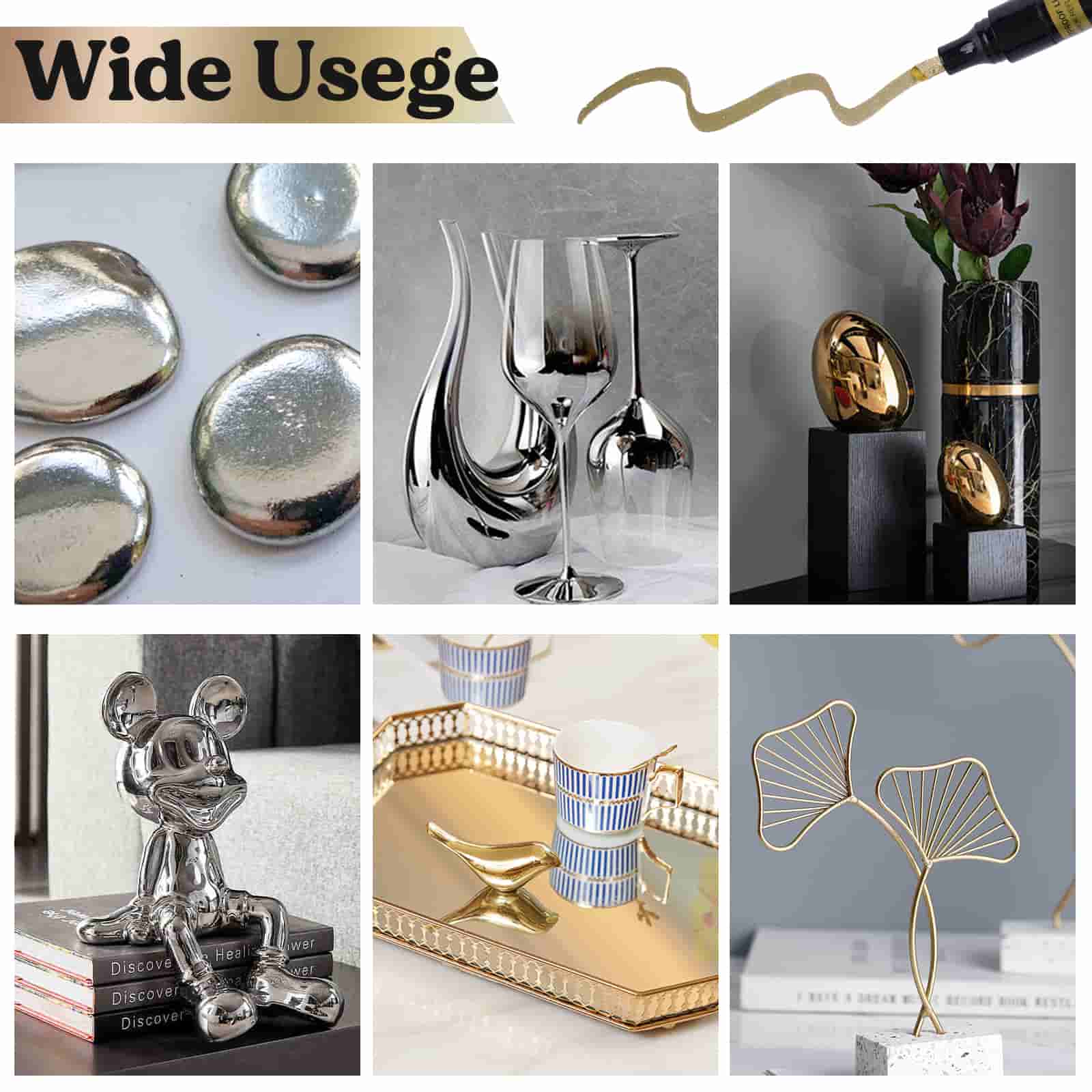 Mirror Chrome Markers – 3 Metallic Colors
