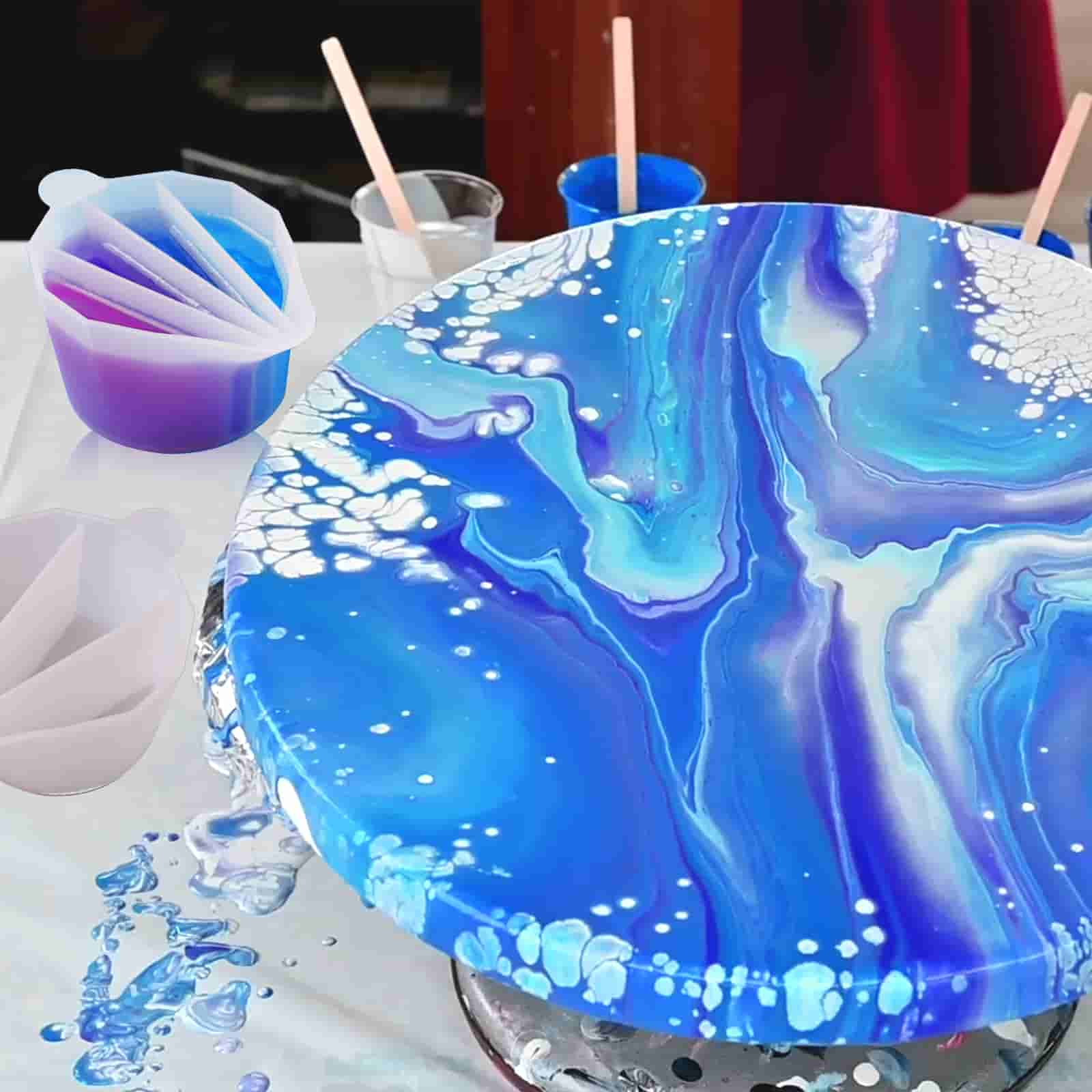 Multi-Chamber Split Cup Set for Resin & Paint Pouring