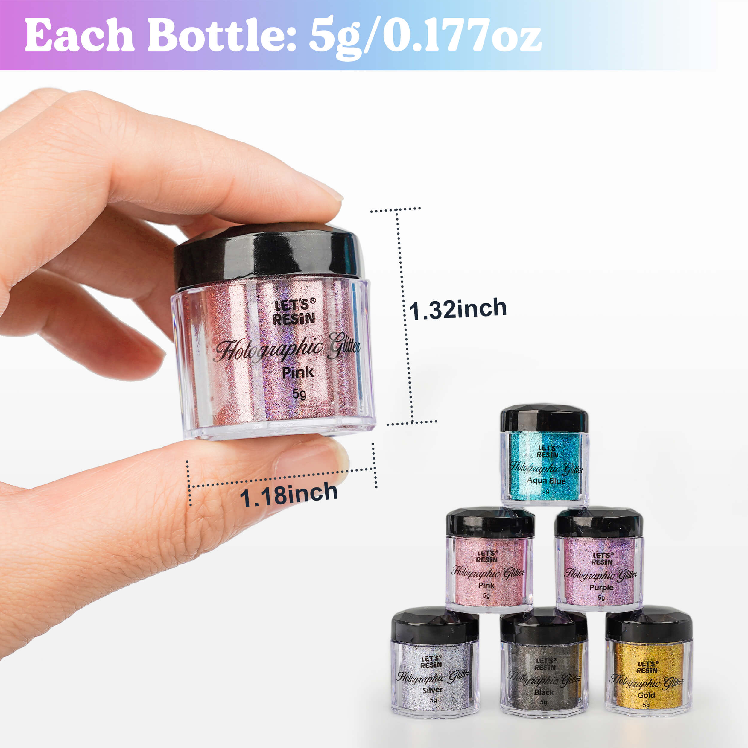 Ultra Fine Holographic Glitter Set