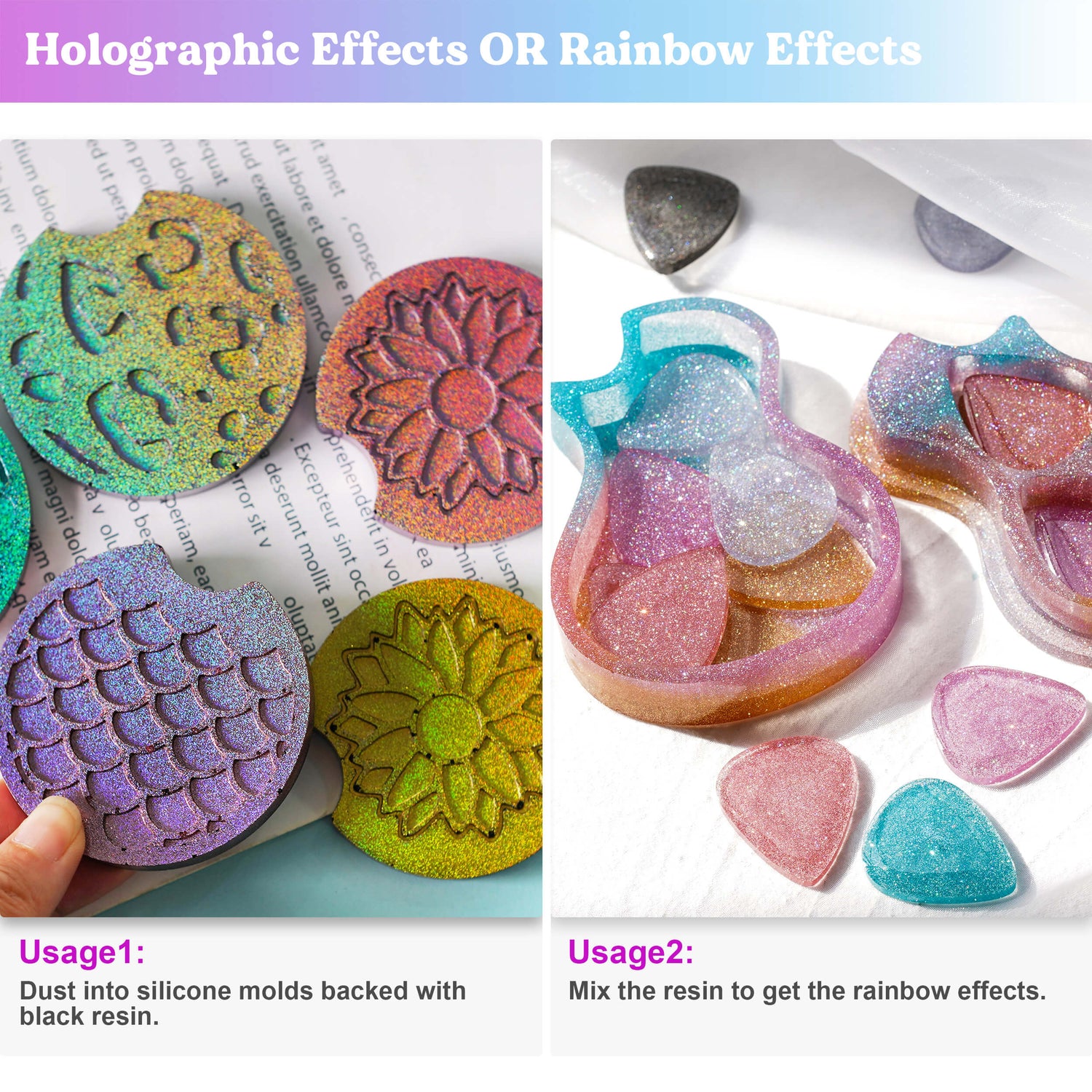 Ultra Fine Holographic Glitter Set